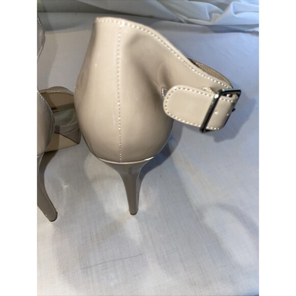 Steve Madden Women’s Stiletto Heels Size 8 M Beige Leather Ankle Strap Open Toe - Picture 12 of 12